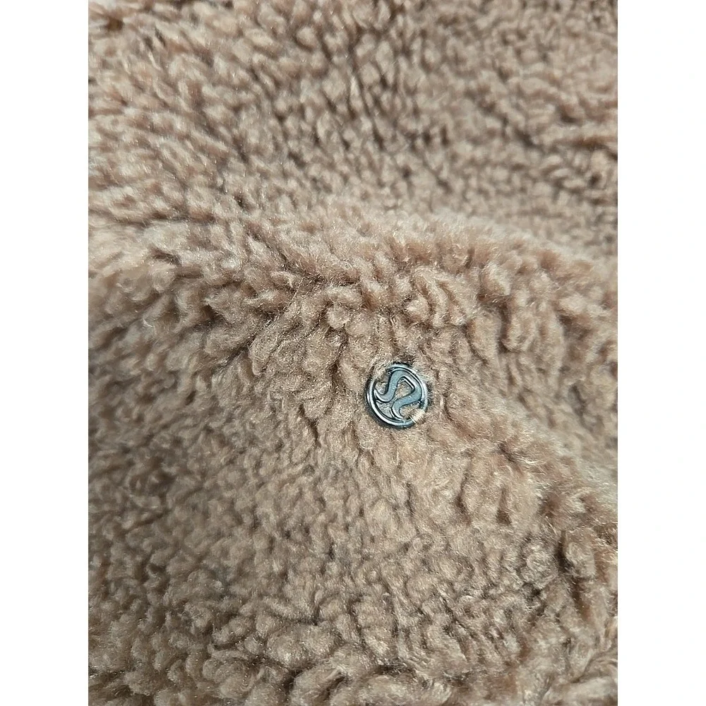 Lululemon Warmth Restore Long Pullover Fleece High Neck SMTZ Smoky Topaz Size 10